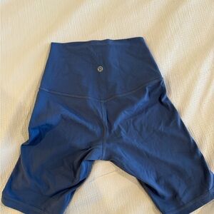 lululemon blue align biker shorts